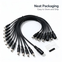 Cable Adaptador Divisor en Y de Corriente Continua con Aislamiento de PVC y Núcleo de Cobre Personalizado de Fábrica para Uso en Computadoras y Electrónica