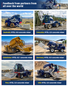 Camion malaxeur à béton HENGYOU 3,5 m³ 4,0 m³ avec pompe, malaxeur à béton mobile portable autochargeur de <span class=keywords><strong>petite</strong></span> taille - Product Image 2