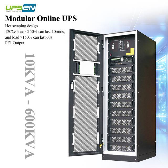 Melody Star Series 10K-500KVA Three Phase Pure Sine Wave Industrial Online UPS Modular with Hot Swap Design