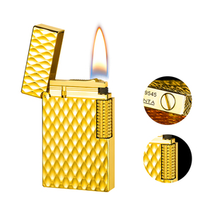 <span class=keywords><strong>Accendino</strong></span> Classico <span class=keywords><strong>per</strong></span> <span class=keywords><strong>Sigari</strong></span> in Rame Puro Goffrato a Cherosene, Fiamma Singola, LangSheng, <span class=keywords><strong>per</strong></span> Regalo Aziendale - Product Image 6