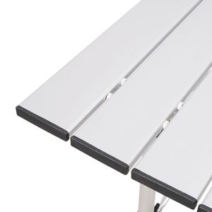 Foldable U-Shape Aluminum Camping <b>Table</b> with <b>Bamboo</b> Panel Modern Outdoor Furniture - Product Image 4