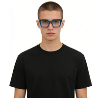 Monture de lunettes en fibre d'acétate de haute qualité, lunettes carrées classiques rétro avec un design imprimé luxueux