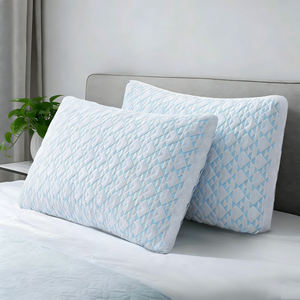 Almohadas Ajustables de Espuma Viscoelástica con Rebote Lento, Transpirables y Refrescantes, con Altura Ajustable, Tamaño Queen, para <span class=keywords><strong>Dormir</strong></span> - Product Image 1