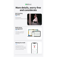 Traqueur GPS certifié MFi pour appareils Apple IOS Localisateur mondial Conception étanche anti-perte avec alarme