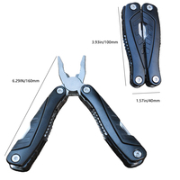 Pince multifonction pliable en acier inoxydable 2Cr13, idéale pour le camping, la survie et la réparation