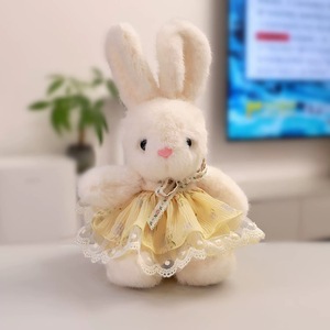 Peluche all'Ingrosso, Giocattolo di Peluche a Forma di Coniglio, Animale Imbottito Carino 35cm con Vestito Floreale, Giocattolo per Distributori Automatici - Product Image 5