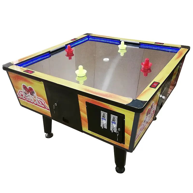 Máquina de juego de Arcade de Hockey de aire de alta calidad, funciona con monedas, 4 jugadores