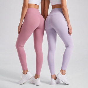 Pantalones de Yoga de Cintura Alta para Mujer, Suaves como <span class=keywords><strong>la</strong></span> Mantequilla, Control de Abdomen, Efecto Levanta Glúteos, Sensación de Segunda Piel, Leggings para Gimnasio, Correr, Entrenamiento Físico - Product Image 4