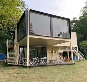 Cina fornitore mobile personalizzato Mini contenitore di spedizione negozio di caffè 20ft 40ft negozio di alimentari casa magazzino caffè a due piani Café - Product Image 5