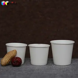 빈 백색 음식 급료 재상할 수 있는 작은 1.5oz 2.5oz 종이 담그는 소스 컵