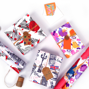 Wholesale High Quality Birthday <b>Tissue</b> Rolls Abstract Art Packaging <b>Wrapping</b> <b>Paper</b> Roll Uperior Craftsmanship - Product Image 2