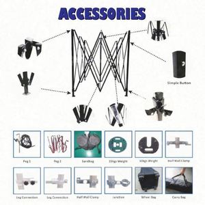 Carpa Gazebo Resistente al Viento, Impermeable, Ignífuga y con Protección UV, de Alta Resistencia, 8X8 10X10, con Logotipo Personalizado, para Interiores, Todas las Estaciones, 4 - Product Image 4