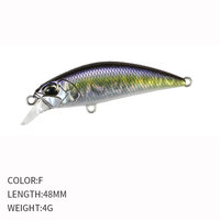 Nouvelle leurre artificielle japonaise en acier inoxydable 48mm/4g Micro Minnow coulant pour la truite en rivière