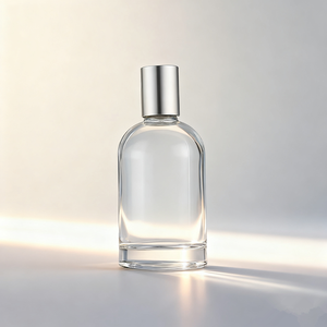 Botol parfum kaca silinder bahu bulat, botol parfum modis dan sederhana 30ml 50ml tutup Anodized dapat dicetak logo 100ml - Product Image 1