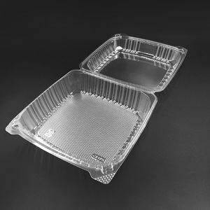 生分解性8インチクラムシェルトゥゴーコンテナ食品使い捨て透明ベーカリープラスチックバーガーボックス - Product Image 6