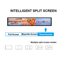 Écran publicitaire LCD ultra large pour supermarché, écran tactile Android infrarouge, affichage de type barre tendue