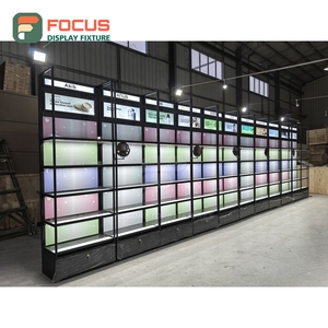 Custom Store Interior Powder Coated Metal Shop Furniture Installation Service Makeup Store Interior Design - Product Image 3
