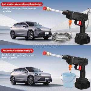 ปืนฉีดน้ำแรงดันสูงไร้สาย 300W พร้อมเครื่องทำโฟม สำหรับแบตเตอรี่ Makita 18V - Product Image 2