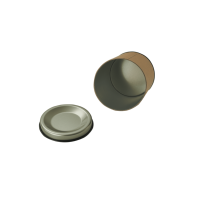 Tube rond en papier biscuit personnalisable avec couvercle kraft-Couleur, taille, impression et dimension personnalisées pour emballage cadeau