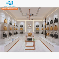 Magasin de Sacs de Création Mode Vente au Détail Boutique Salle d'Exposition Sacs à Main Fournisseur Fabrication Design Meubles Présentoirs de Sacs en Gros