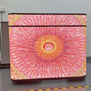 Mesa de DJ Portátil con Pantalla LED Curva sobre Ruedas, para Ferias Comerciales, con Video Wall LED para Recepción, Precio de Fábrica - Product Image 1