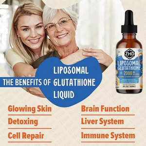 דוגמית חינם OEM/ODM תוסף נוזלי ליפוזומלי גלוטתיון 2000 מ\\\"ג, 98% ספיגת אנרגיה גבוהה למבוגרים, להלבנת העור - Product Image 3