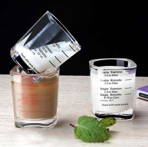 Espresso Koffie Gereedschap 60Ml Vierkante Borrelglas Koffie Maatbeker - Product Image 2