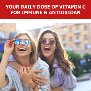 הנמכר ביותר כתום טעם ויטמין C 1000 מ "ג עם מעל 20 ויטמינים עשבי תיבול מינרלים תמיכה חיסונית טבליות עור בהיר - Product Image 3