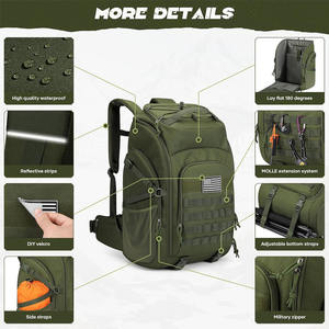 LUPU <b>45l</b> Tactical <b>Backpack</b> Custom Logo Oem Water Resistant Outdoor Sports Gym Trekking Hiking Travel Molle Tactical <b>Backpack</b> - Product Image 2