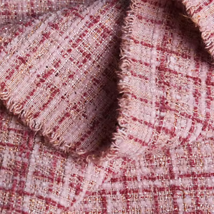 قماش بوليستر عالي الجودة من الشنيل بوكل تويت مع بريق لأحذية البذلات والوشاح - Product Image 2