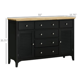 Buffet de design industriel antique fait à la main noir DB armoires de rangement pour la maison Villa hôtel bar à manger peu encombrant mangue - Product Image 4