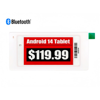 LEEKA ESL Vente Flash – Étiquette de Rayon Électronique Sans Fil Bluetooth 3,5 Pouces 4 Couleurs BWRY E Ink pour Bureau