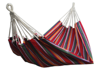 Hamac double en coton personnalisé - Lit suspendu coloré pour jardin et terrasse avec une construction de haute qualité