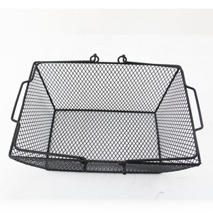 Venta Directa de Fábrica, Canasta de Compras de Malla Metálica Resistente y de Gran Capacidad, Personalizable, con 2 Asas, <span class=keywords><strong>para</strong></span> <span class=keywords><strong>Tiendas</strong></span> Minoristas - Product Image 4