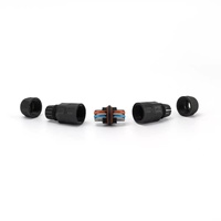 Té d'assemblage M20 25A connecteur ca IP67 fil électrique bidirectionnel à verrouillage rapide avec 2 broches P connecteur de câble de lumière LED étanche