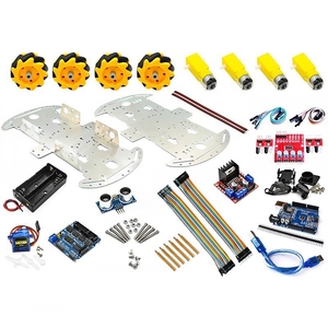 OKY250226-1หุ่นยนต์อัจฉริยะแบบทำมือชุดอุปกรณ์ในรถยนต์แพลตฟอร์มการขับ4WD พร้อมเซ็นเซอร์อัลตร้าโซนิคสำหรับการศึกษาของลำต้นและอุปกรณ์อิเล็กทรอนิกส์ - Product Image 2