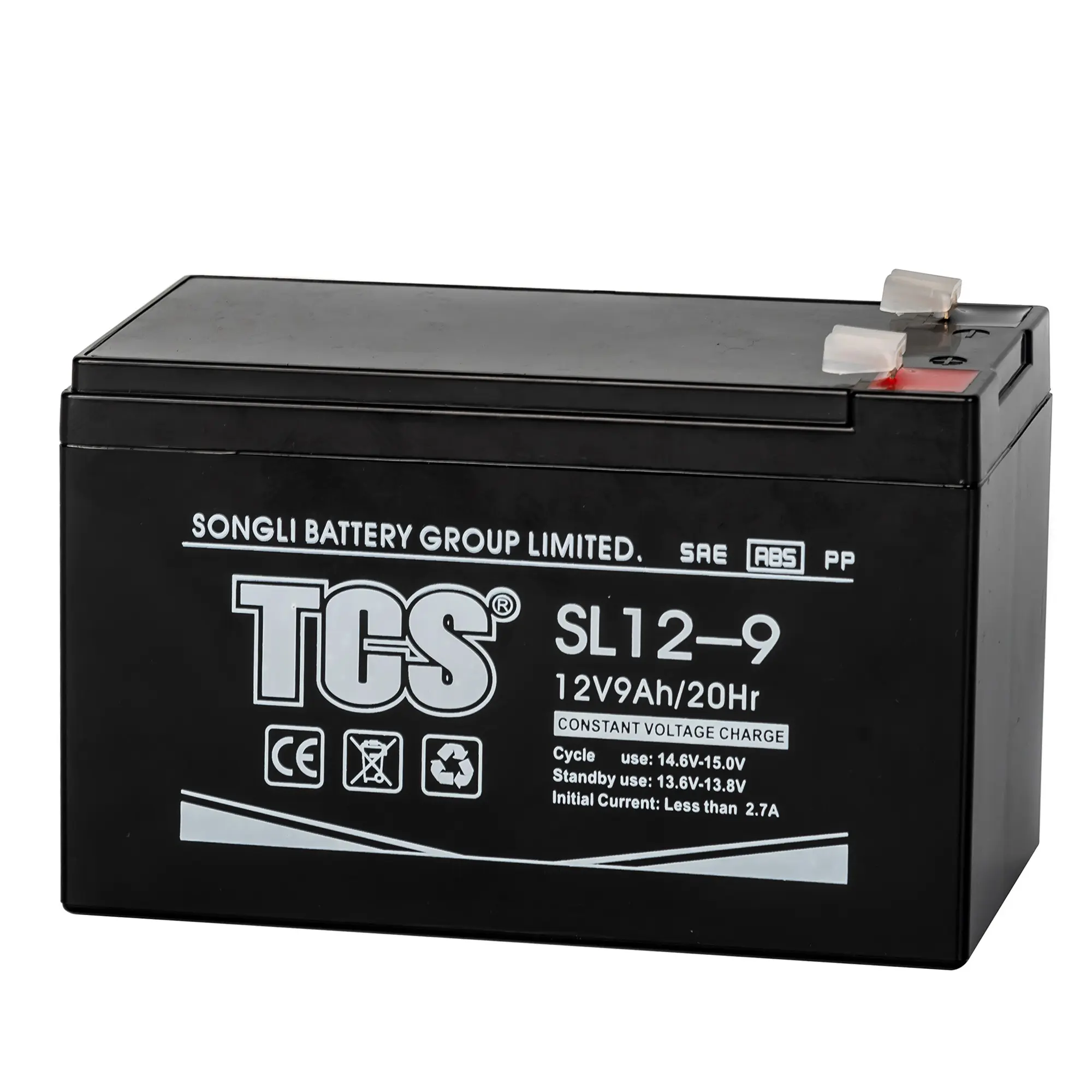 Petite batterie étanche Rechargeable 12V 9amp SL12-9, batterie Agm au plomb