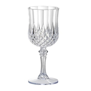Copas de Vino de Plástico Vintage Azules, Cristalería Retro Transparente, Artículos para Fiestas y Eventos Grandes, para Recepción de Bodas - Product Image 5