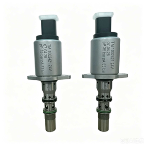 Vanne Solénoïde Haute Performance 24V/12V pour Chargeuse-Excavatrice TM1002421 – Pièces Électriques de Remplacement pour Pompe Hydraulique Rexroth <span class=keywords><strong>Thomas</strong></span> - Product Image 4