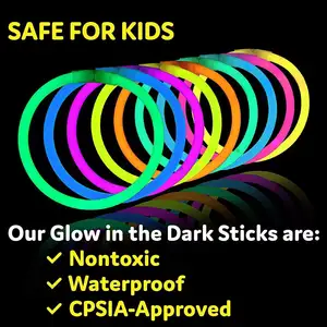 8 foot glow stick Packaging Children factory neon party supplies Glow Led bracelet necklace glasses party decorative glow stick