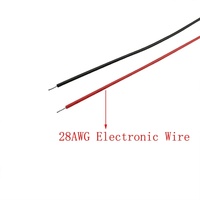 Micro JST 1.25mm Pitch 2 Pin konektor kabel steker tunggal 28AWG 10 cm-30 CM kawat elektronik PVC wanita untuk penggunaan otomotif