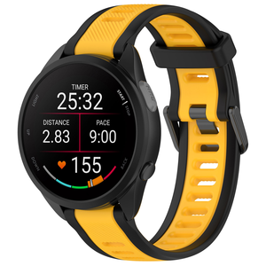 สายนาฬิกาซิลิโคนแนวสปอร์ตสองสีสำหรับ Garmin Forerunner 165 Samsung Huawei Xiaomi coros ขนาด18มม. 20มม. 22มม. - Product Image 3