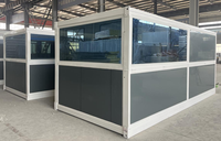 3 en 1 Z Type Préfabriqué Pliable Mobile 2 Story Tiny Flat Pack Container House pour Stockage avec Cuisine Salle de Bain Électrique
