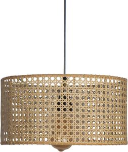 Paralume artigianale in vimini in vimini luci a sospensione fatte a mano per sopra il soffitto rotondo del corridoio della cucina - Product Image 1
