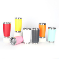 Gobelet isotherme vierge pour sublimation, 20 oz, double paroi, en acier inoxydable, personnalisable avec logo, pour impression DIY et gravure laser