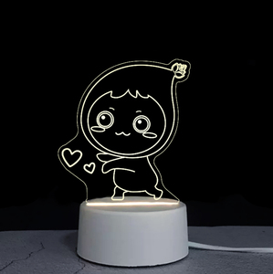 Logo personnalisé 3D Visuel pour la décoration 3d Illusion Change Light Acrylique Creative Led Night Light - Product Image 2