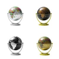 Vente directe d'usine, globe terrestre universel rotatif de 4,2 pouces, entièrement en plastique, haute définition, cadeau haut de gamme, globe terrestre en anglais