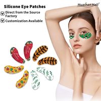 Parche de Silicona para Ojos, Caja de Hojalata para Injertos de Pestañas, Lavable, Reutilizable, Mascarilla Antiarrugas, Personalizable, 68x25mm, Certificado CE