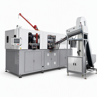 Machine de soufflage par étirage automatique à 4 cavités pour bouteilles d'eau et de boissons en PET, machine servo haute efficacité et stable