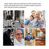 M3 Talking Clock Button für den blinden und seh behinderten sprechenden Wecker Zeit und Datum erzählen